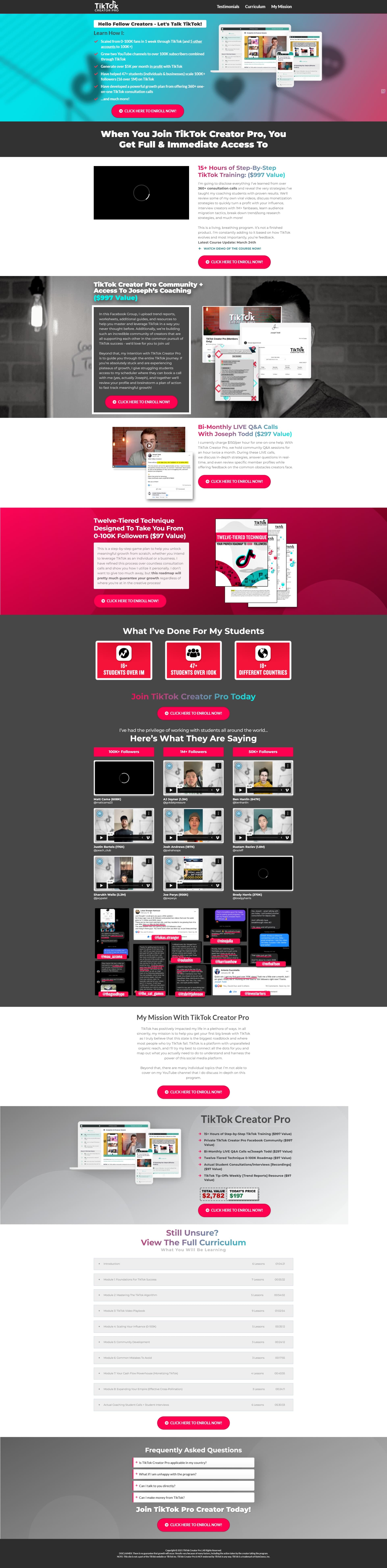 TikTok Creator Pro Funnel