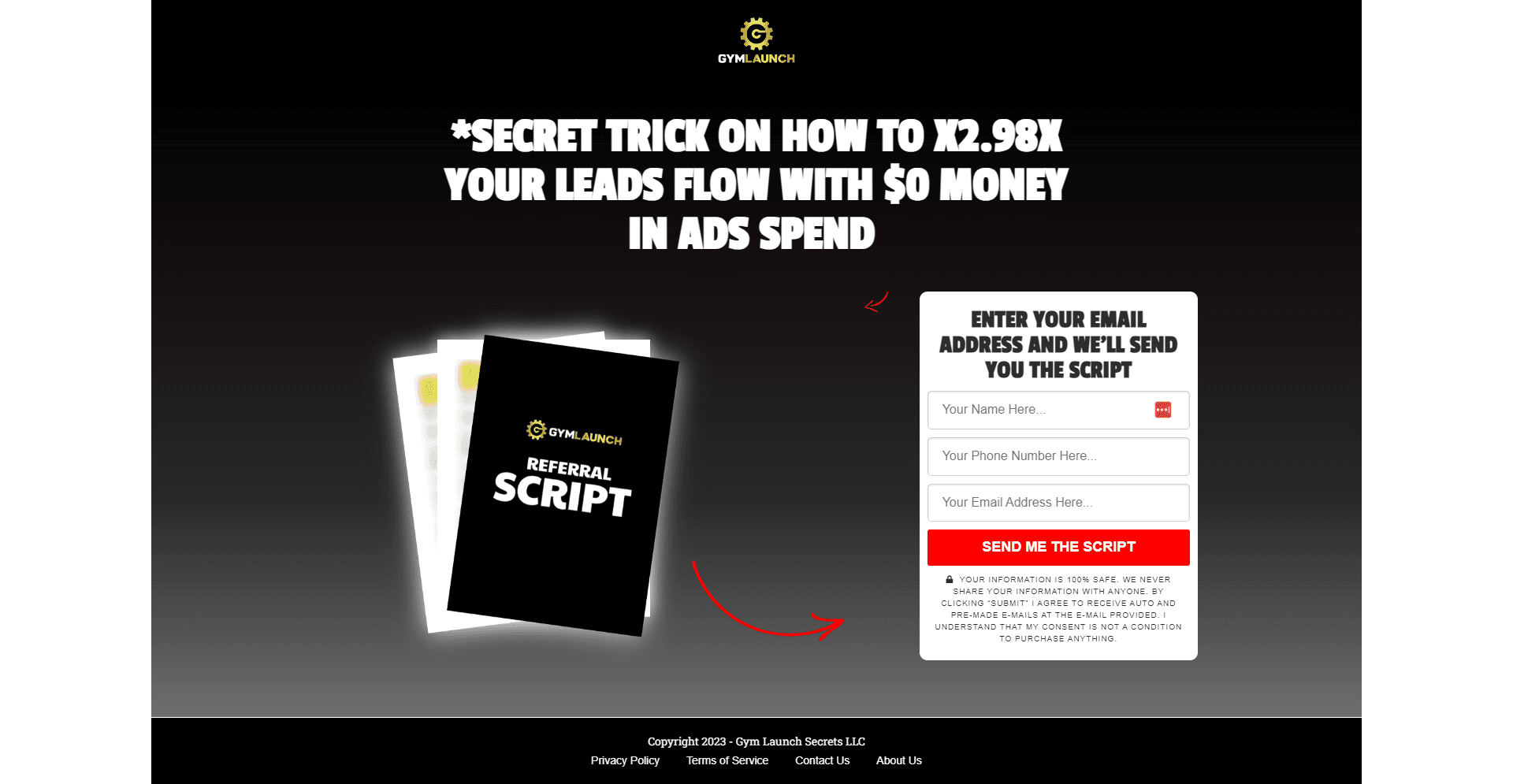 Secret Trick Funnel Page